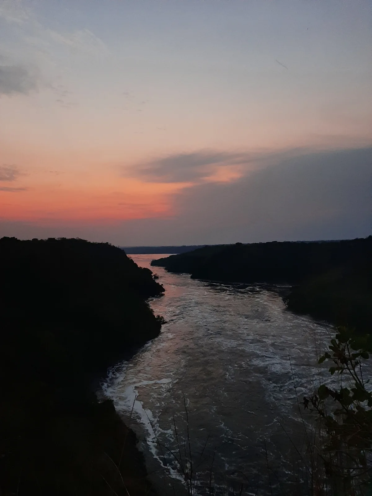 The Nile River, Taken From The Top Of Murchison Falls At Dawn shown on the Murchison Falls National Park page.