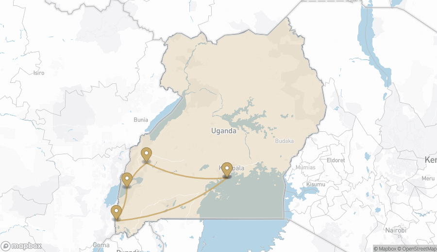 Route map for „5 Tage: Primaten der Erde“